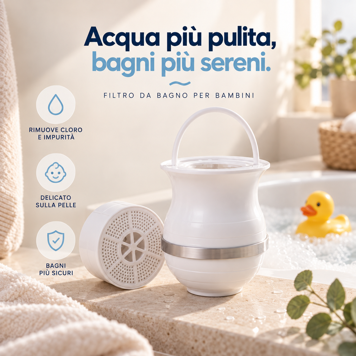 AquaDolce Baby - Filtro da Bagno per Bambini